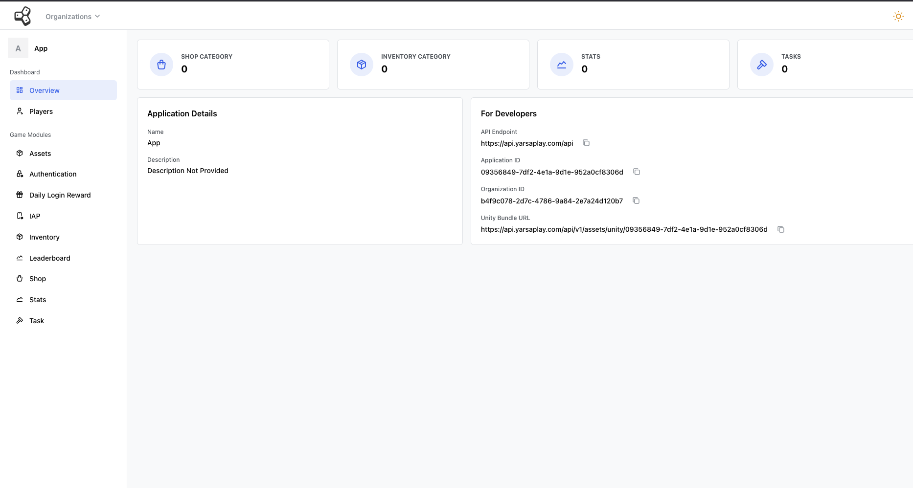 Dashboard Overview